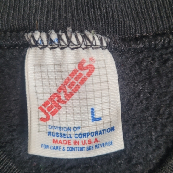 VTG Sturgis 1994 Wild West Days 54th Annual Black Crewneck Sweatshirt Size L - Picture 7 of 9